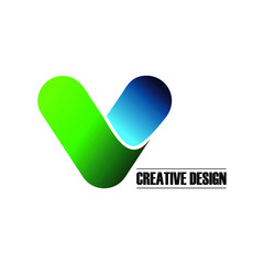 Letter V simple logo icon design vector. monogram logo vector illustration.