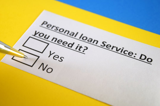 One Person Is Answering Question About Personal Loan Service.