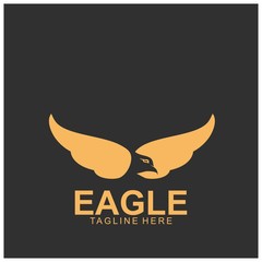 Eagle logo with modern concept.