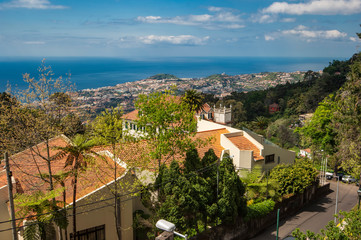 Rooftops of Funchal from Monte in Madeira