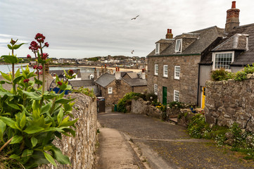 View over St Mary in the Scilly Isles