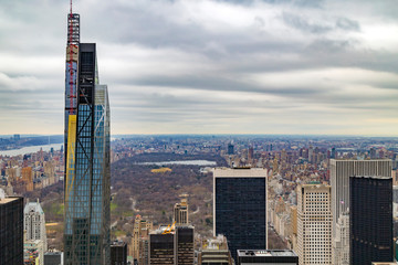 View from the Top of the Rock with midtown Manhattan, New York, USA