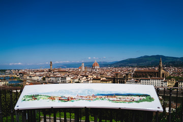 Amazing view of Florence from Piazzale Michelangelo