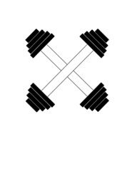 barre de musculation avec poids.