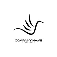 Fototapeta premium bird logo design vector