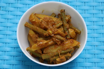 Moringa pod curry, shevga bhaji, Drumstick curry