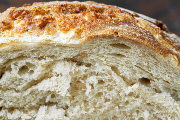 yeast free brioche close up macro horizontal 