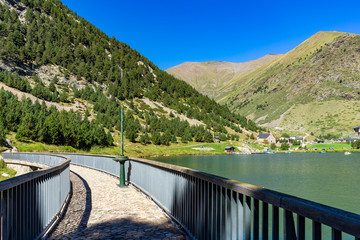 Fototapeta premium Vall de Nuria in the Catalan Pyrenees, Spain