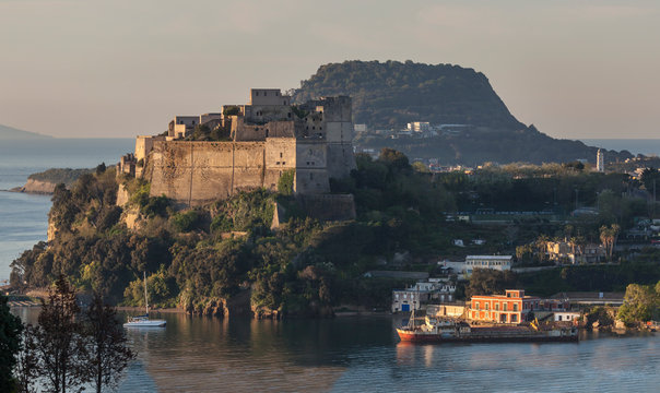 The Baia Castle near Cape Miseno in Campagna, Italy