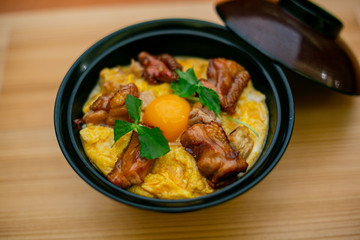 照り焼き地鶏の親子丼