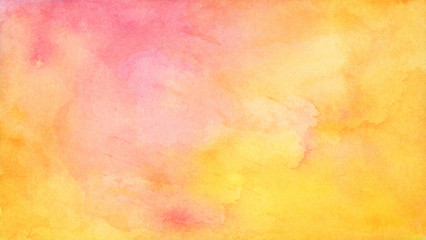 Obraz na płótnie Canvas Pink and Yellow soft colorful background. Abstract colorful watercolor.