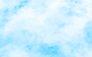 The bright sky in the morning. Blue sky background with white clouds. Cumulus white clouds in the clear blue sky. 3D illustration