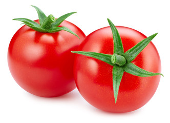 Fresh tomato vegetable. Tomato isolated on white background. Tomato with clipping path.
