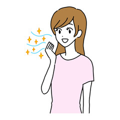 口臭　女性