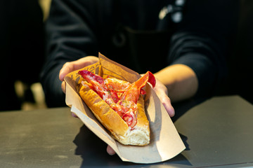 ロブスターのホットドッグ