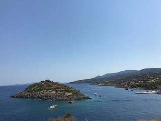 view of the bay of kotor montenegro