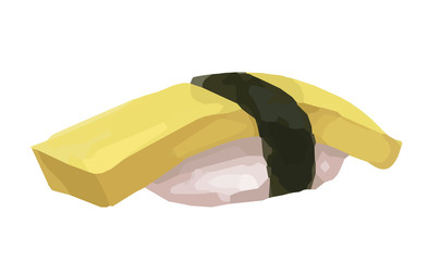 イラスト素材: タマゴ　玉子　寿司