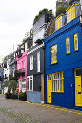 Lovely colorful houses in south Kesington,London