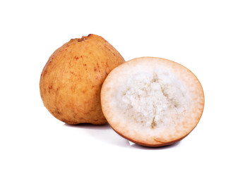 Santol fruit isolated on white background