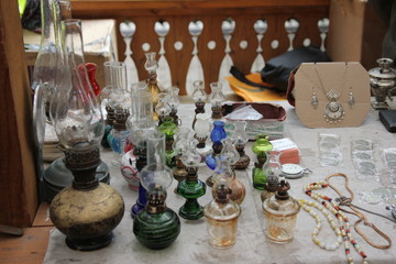 Flea market in Moscow, Russia