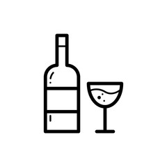 wine line icon