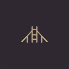 Bridge logo design with premium concept