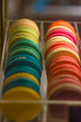 multicolored macaroons