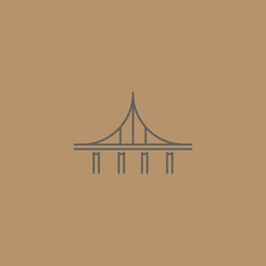 Bridge logo design with premium concept