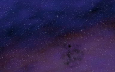 Colorful and beautiful space background. Outer space. Starry outer space texture. 3D illustration