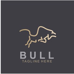 Premium bull logo design