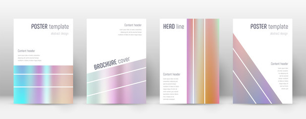 Flyer layout. Geometric modern template for Brochu