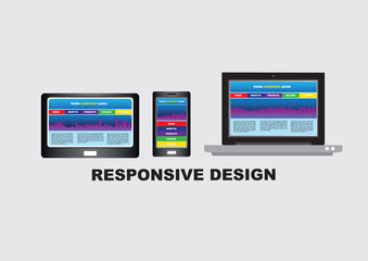 Responsive Website Design Conceptual Vector Illustration
