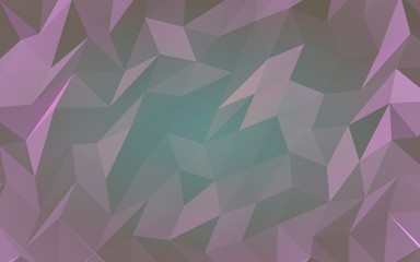 Abstract triangle geometrical violet background. Geometric origami style with gradient. 3D illustration