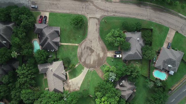Drone Video Summer Residential Community and Houses of Bryan Texas