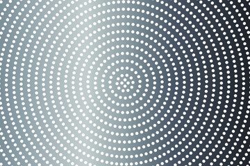 Abstract monochrome halftone pattern. Futuristic panel. Gunge dotted backdrop with circles, dots, point. Design element for web banners, posters, cards, wallpapers, sites. Black and white color