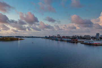 Fototapeta na wymiar Coast of Halifax, Nova Scotia at sunset