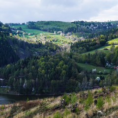 view of the valley of the river