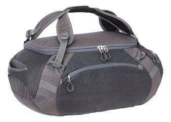 Naklejka premium travel bag with zipper and handles in navy blue