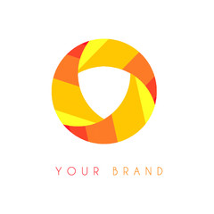 Colorful circle logo and vector design. 