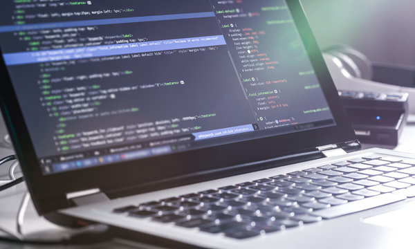 Website design. Developing programming and coding technologies.