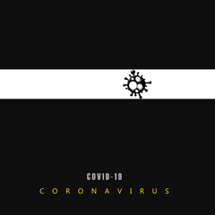 abstract black background,coronavirus .covid 19