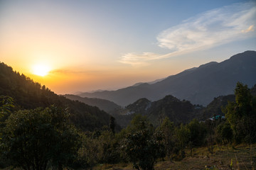 Sunset in McLeod Ganj India