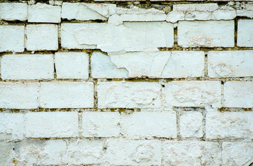 Old brick wall macro texture background building structure