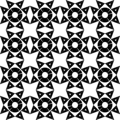 Design with manual hatching. Black-white. Ethnic boho ornament. Seamless background. Tribal motif. Vector illustration for web design or print.