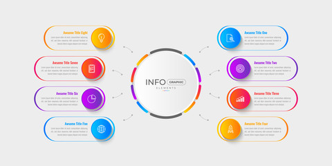 Modern Business Infographic elements. Minimal Infographics for business concepts. Can be used for presentations, flow charts, web sites, banners, etc.