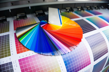 Color fan on digital printer