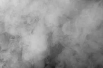 Abstarct smoke texture. Black and white smoking background. 