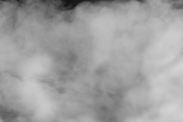 Abstarct smoke texture. Black and white smoking background. 