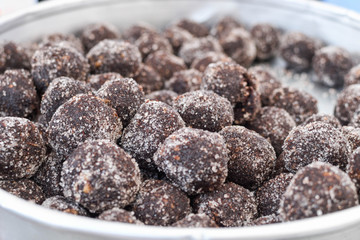Traditional homemade biscuits sweet dessert delights, pastry during hotel brunch buffet