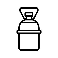 canister with handle sunflower oil icon vector. canister with handle sunflower oil sign. isolated contour symbol illustration